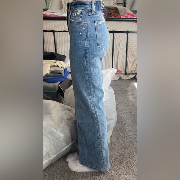 90s relaxed high rise curve love jeans - Abecrombie - Picture 3 of 3